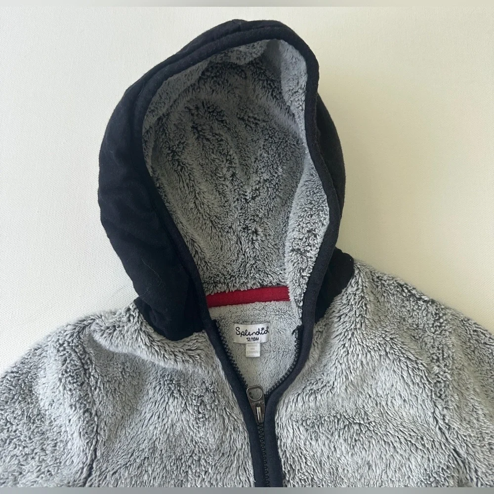 Splendid boy’s Gray and Black Jacket. Size 12-18M. - Picture 4 of 7